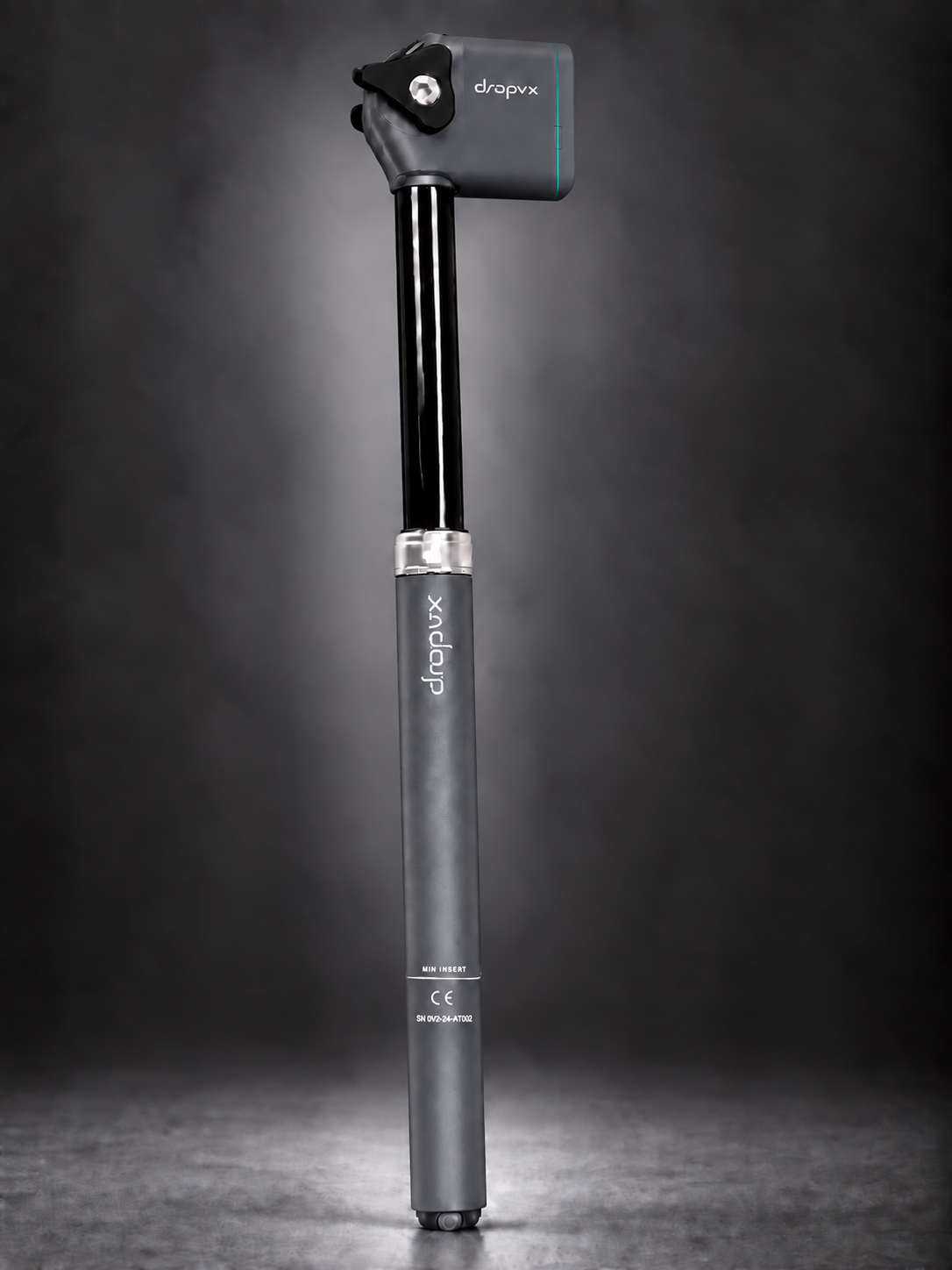 DROPVX ONE wireless seatpost in graphite grey